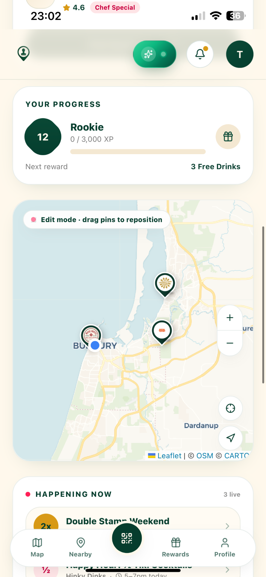 Venue analytics dashboard